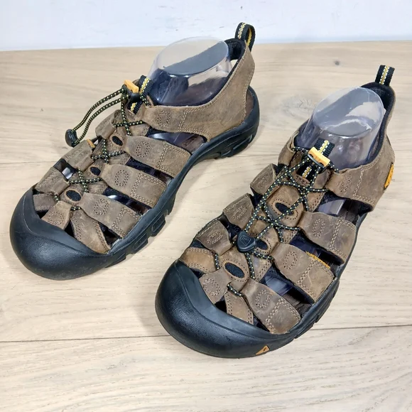 KEEN Brown Leather Newport H2 Waterproof Closed Toe Hiking Fisherman Sandal 1636 KEEN Brown Leather Newport H2 Waterproof Closed Toe Hiking  main image 2